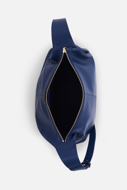 Bolso soane en cuir naturel azul oscuro mujer