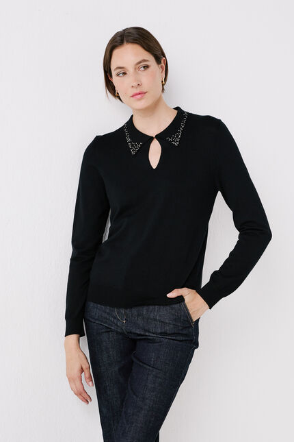 maglione msarah nero donna