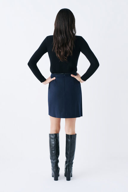Jupe jphare bleu marine femme