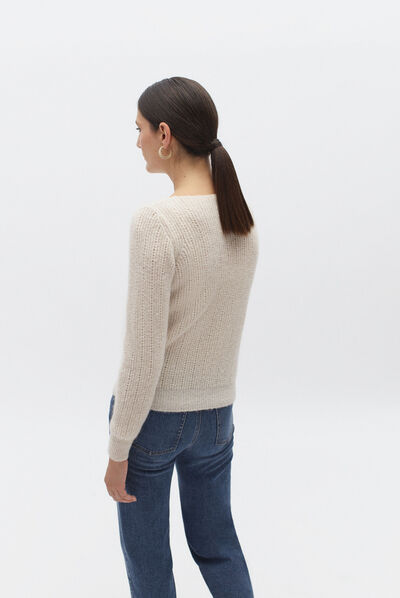 pull alexandra ivoire femme