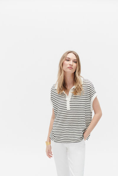 T-shirt taki blanc femme