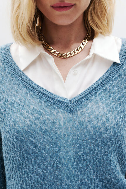 Maglione Msaralie denim baby blu donna