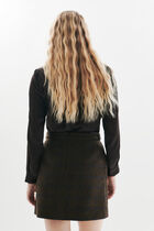 Janette2 skirt chocolate brown woman