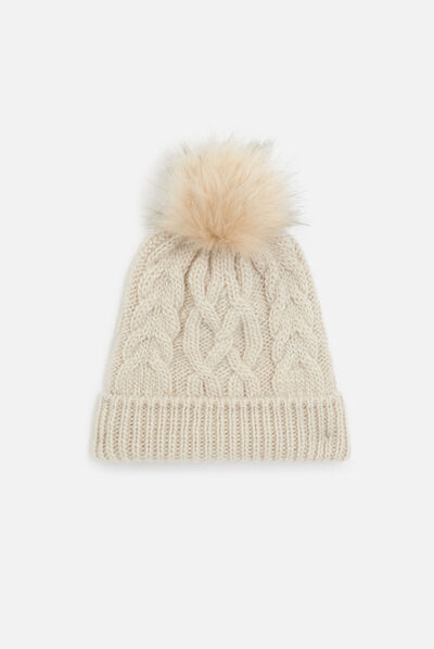 Gorro Riko crudo mujer