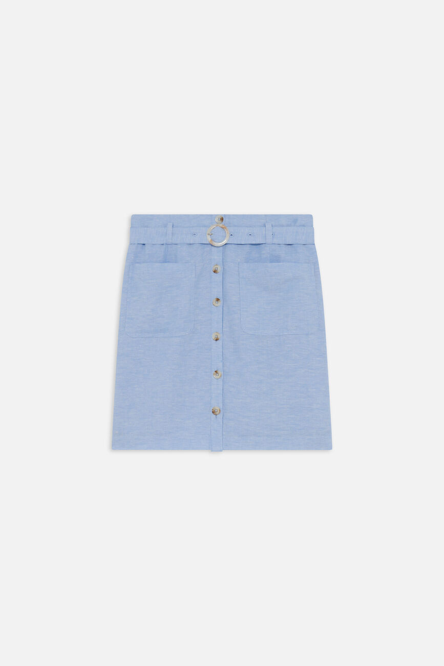 Jupe Jemila bleu ciel femme