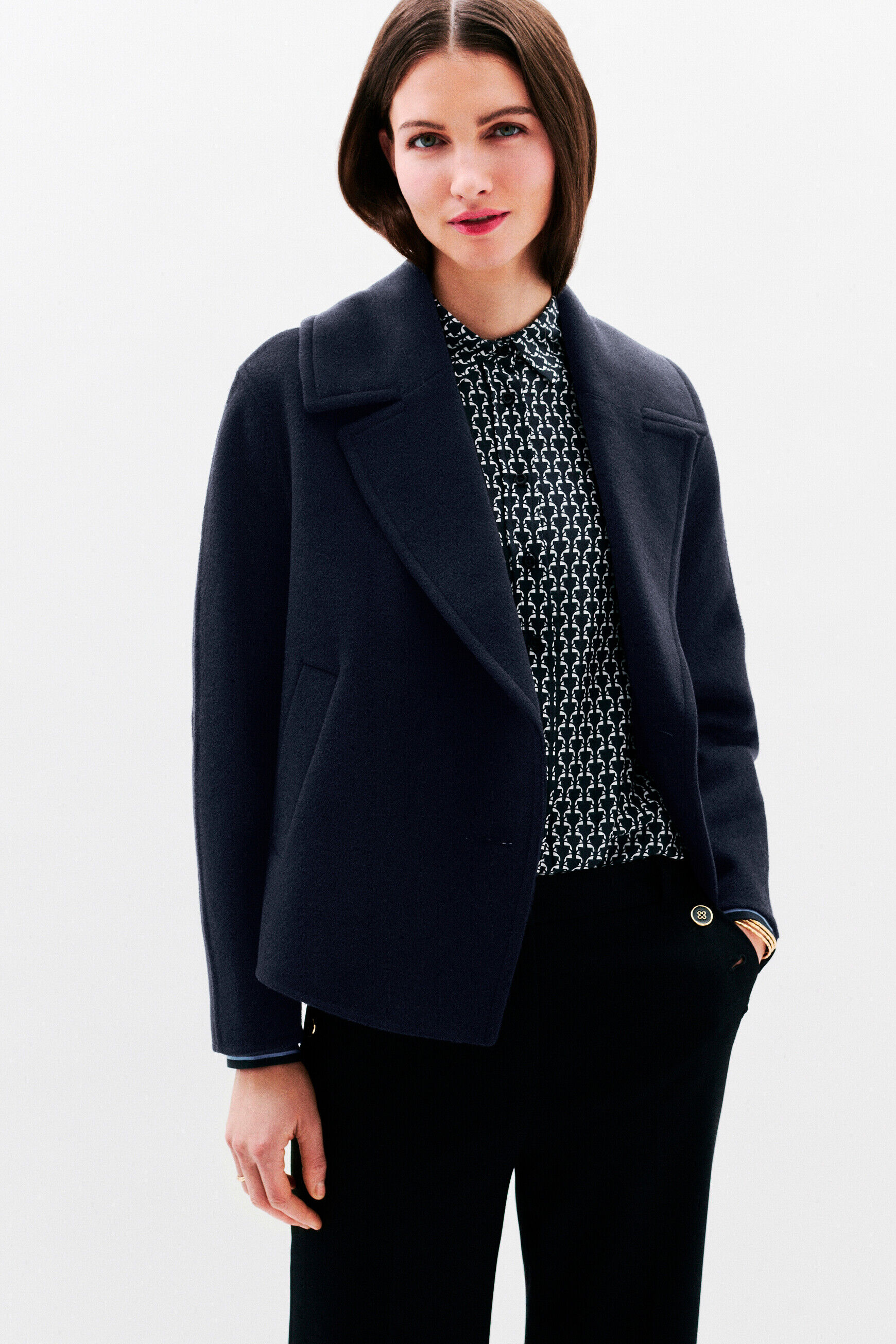 Manteau gaiac bleu marine femme