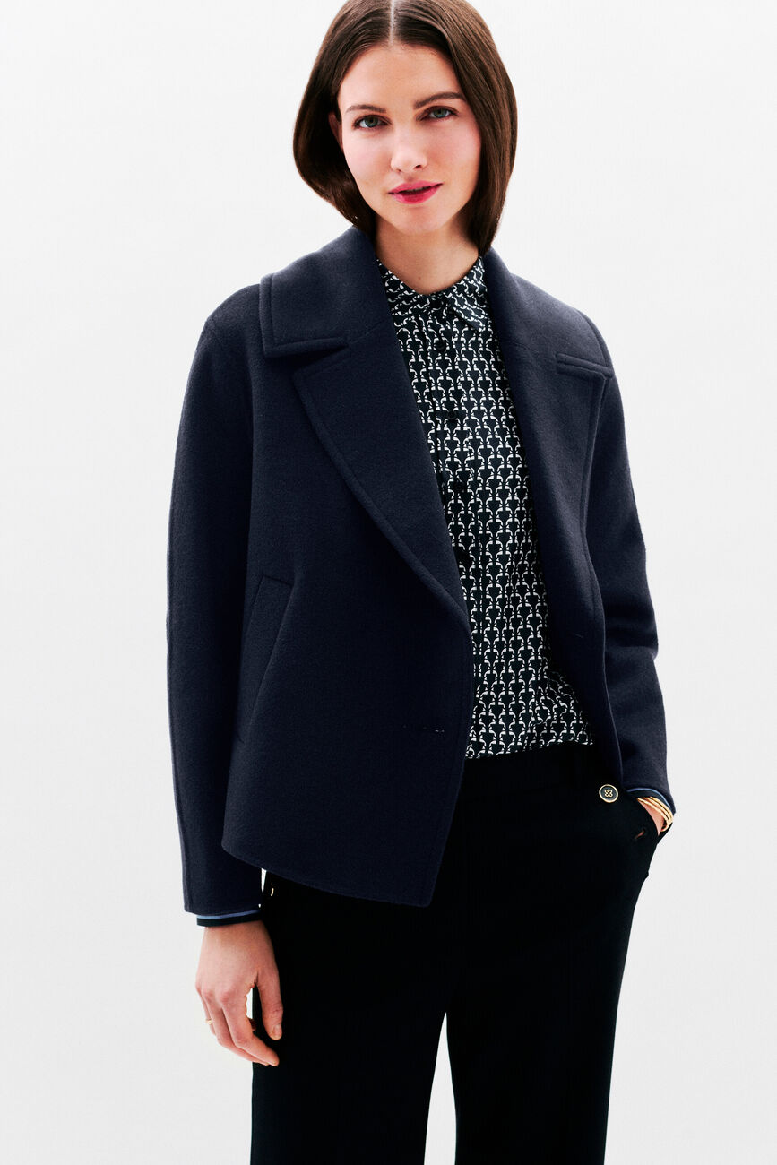 Manteau gaiac bleu marine femme
