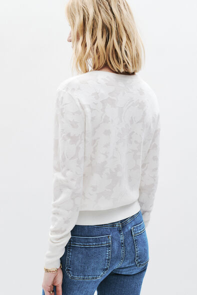 Gilet Mpaloma ecru femme