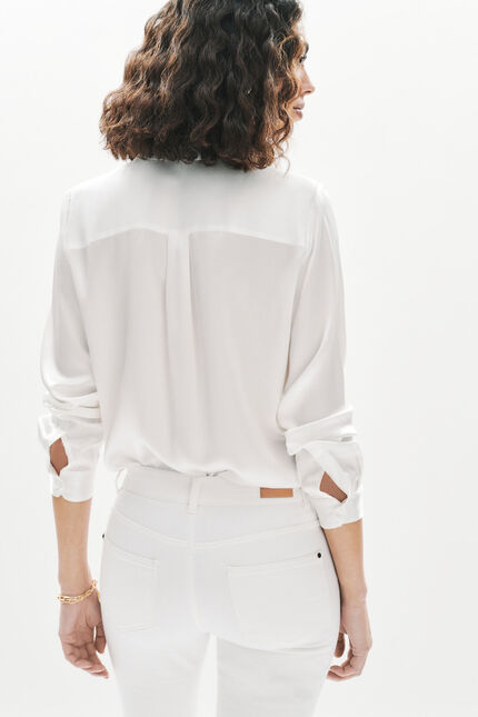 Pantalon Tom blanc femme