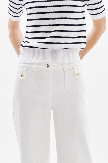 Pantalón Pietro blanco mujer
