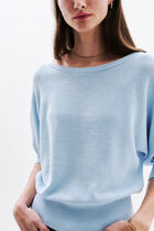 Joan oversized sweater sky blue woman