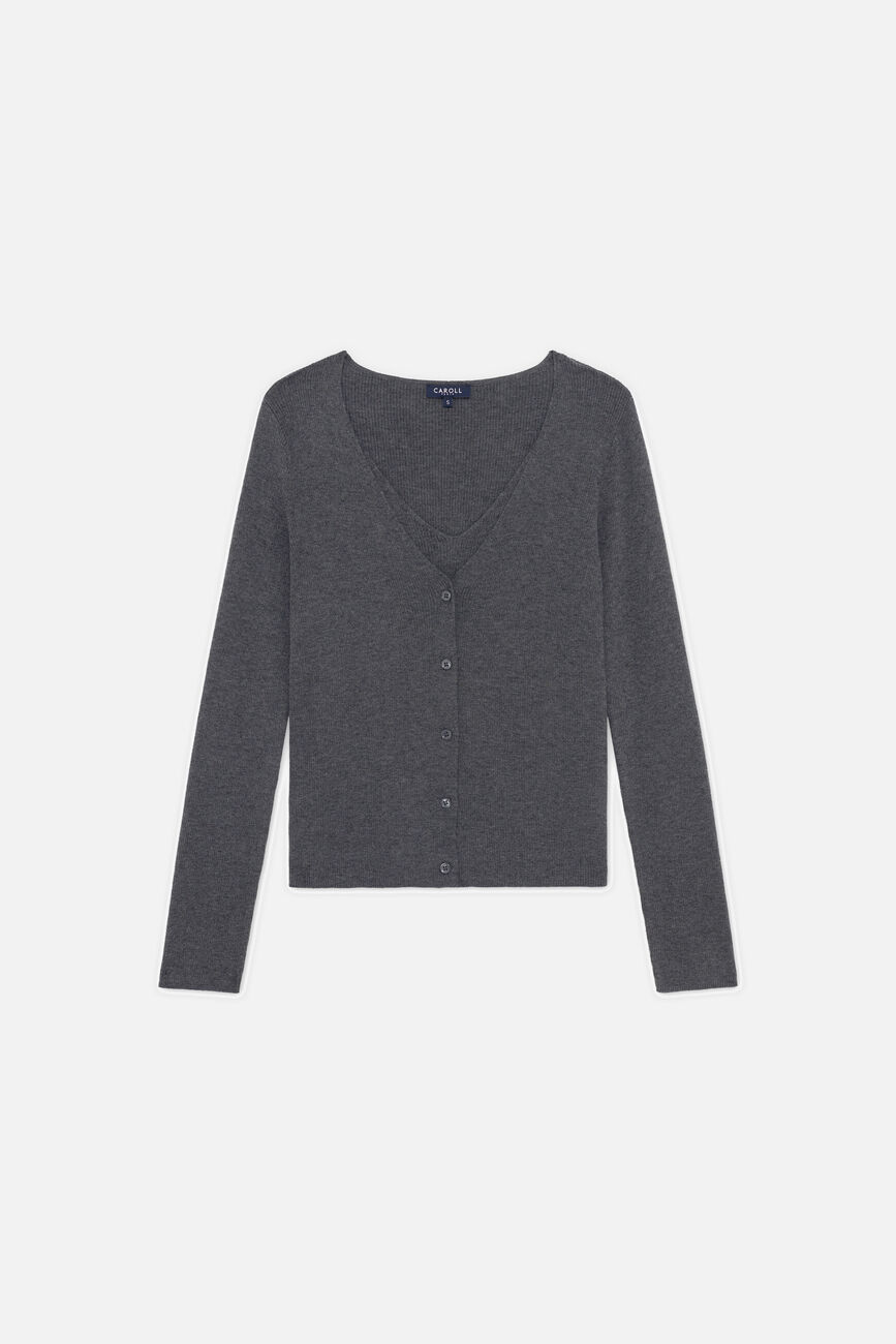 Pull Mwithney gris femme