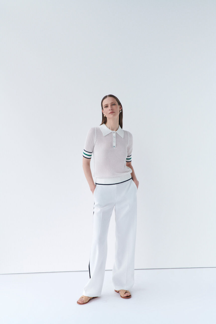 Pull mnovak blanc femme
