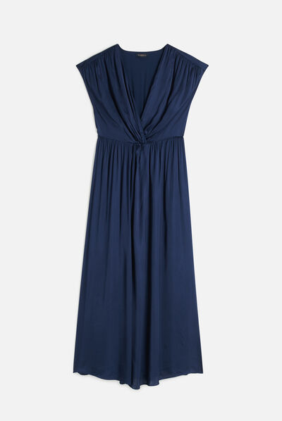 Abito raria blu navy donna