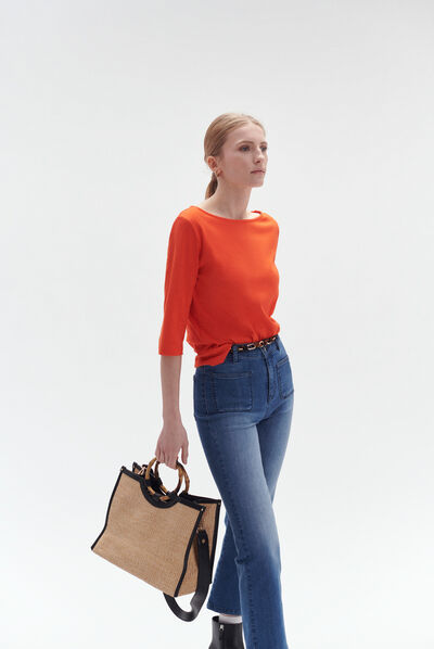 T-shirt Olympe oranje vrouw