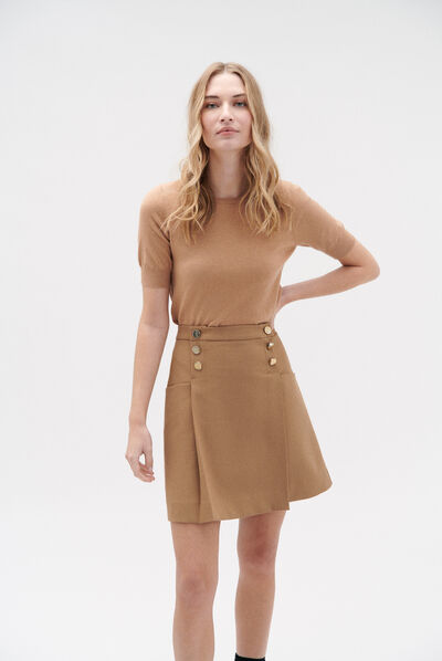 Jupe gabriel camel femme