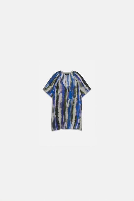 Blouse cobra bleu turquoise femme