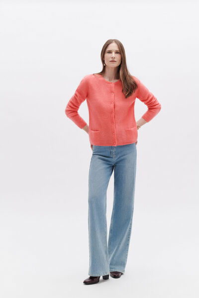 Gilet maurane rose femme