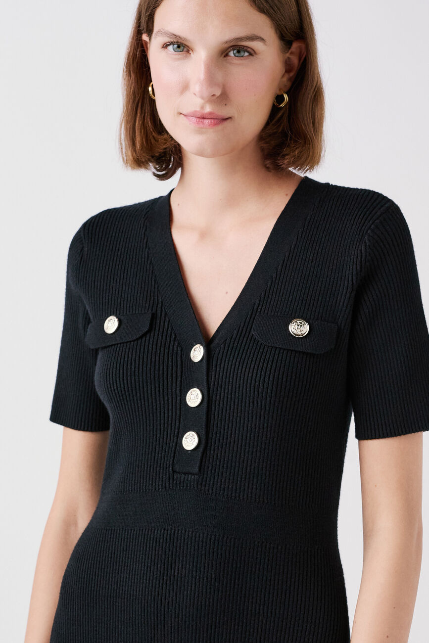 Raja dress black woman