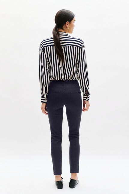 pantalon tony bleu marine femme