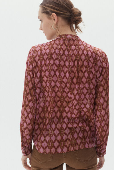 chemisier daphne rose femme