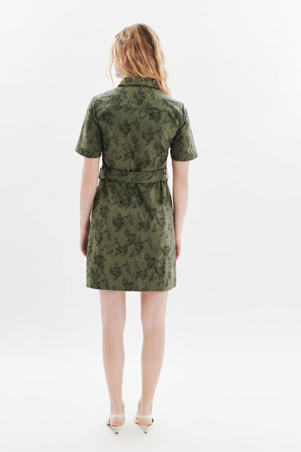 Vestido Rsonia verde caqui mujer