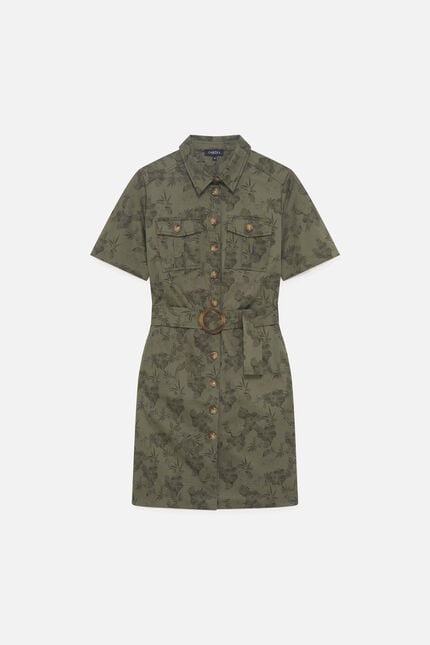 Robe Rsonia vert kaki femme