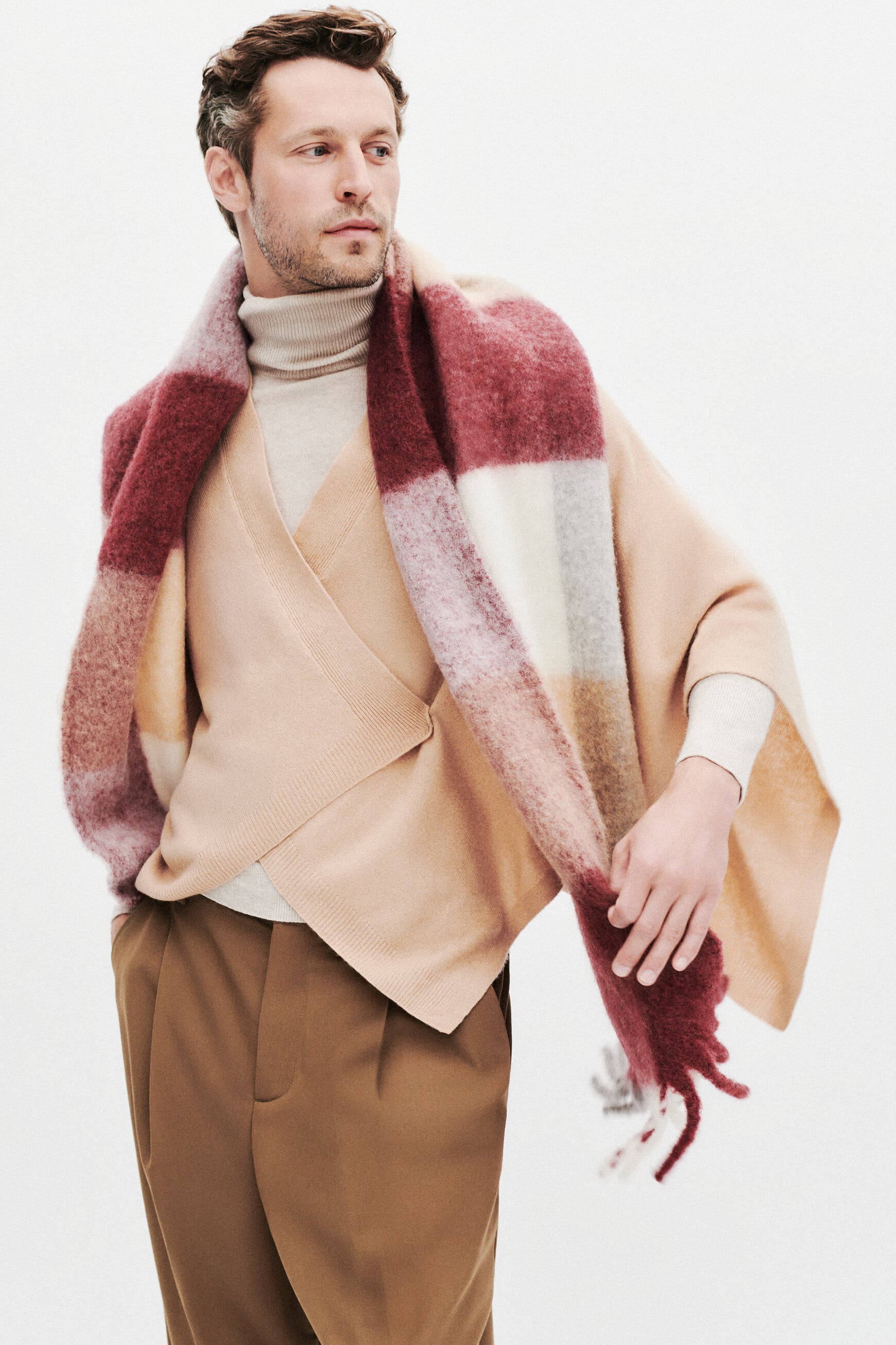 Louison scarf camel woman
