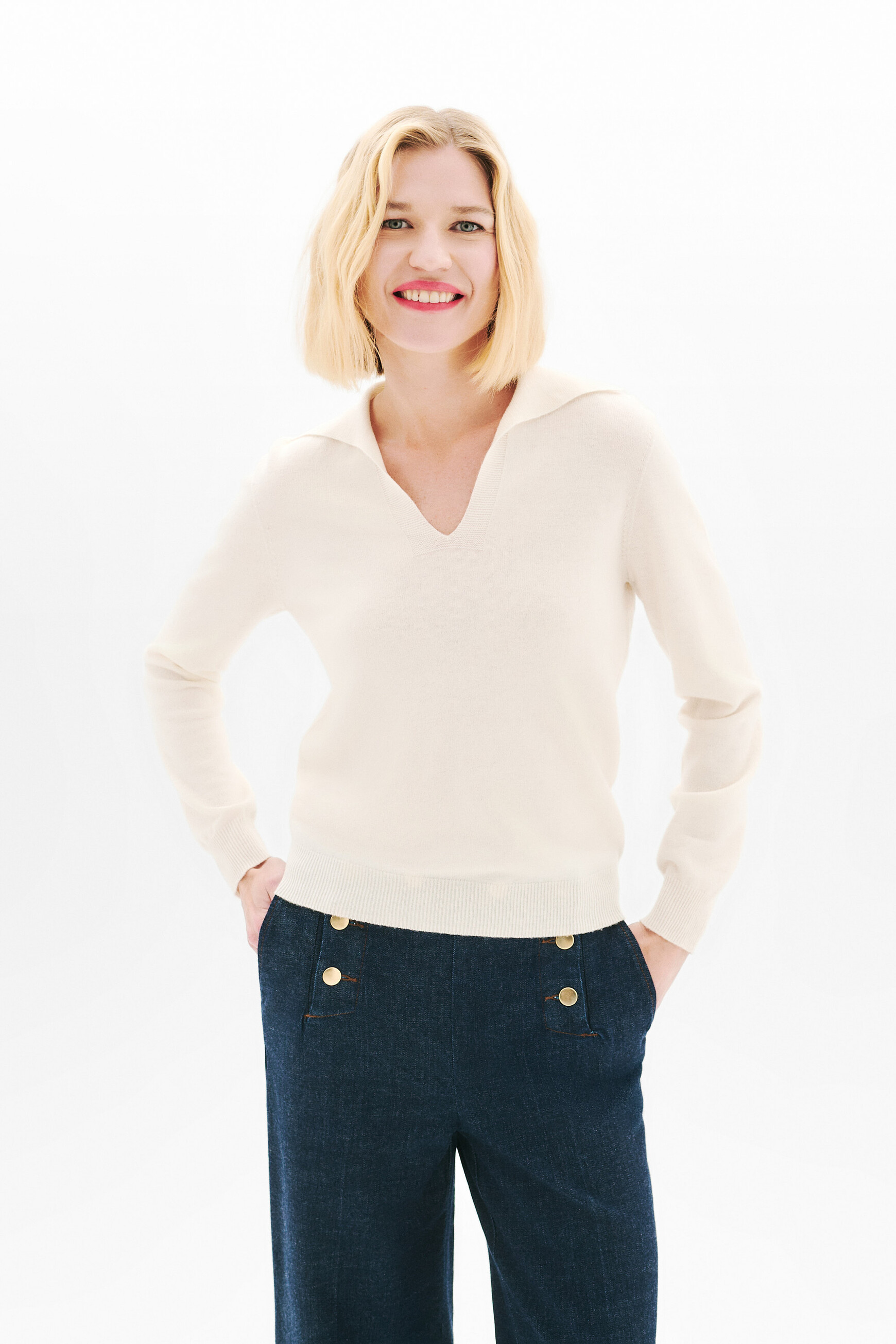mterry sweater ecru woman Mterry sweater ecru woman