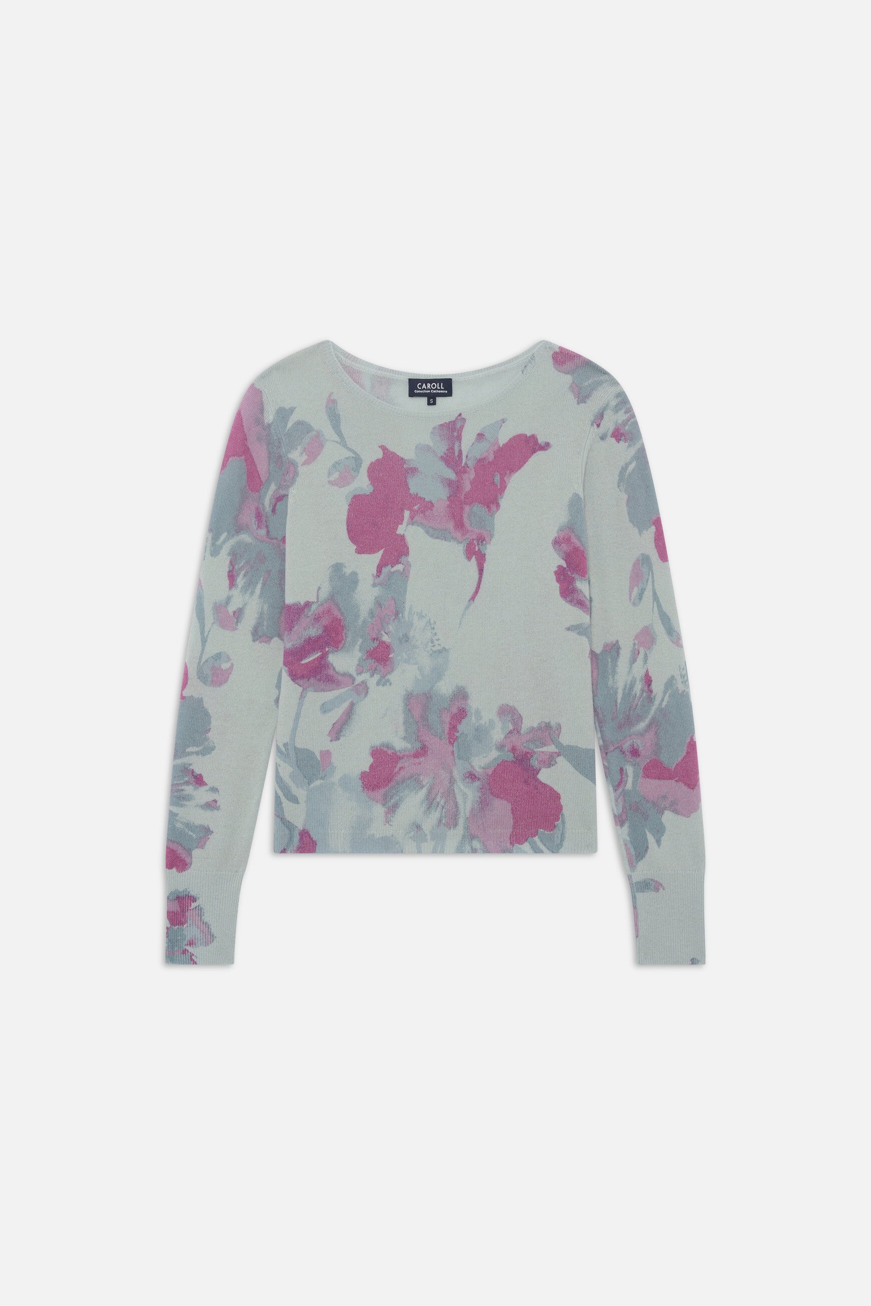 Pull Mzoelo2 100% cachemire bleu gris femme