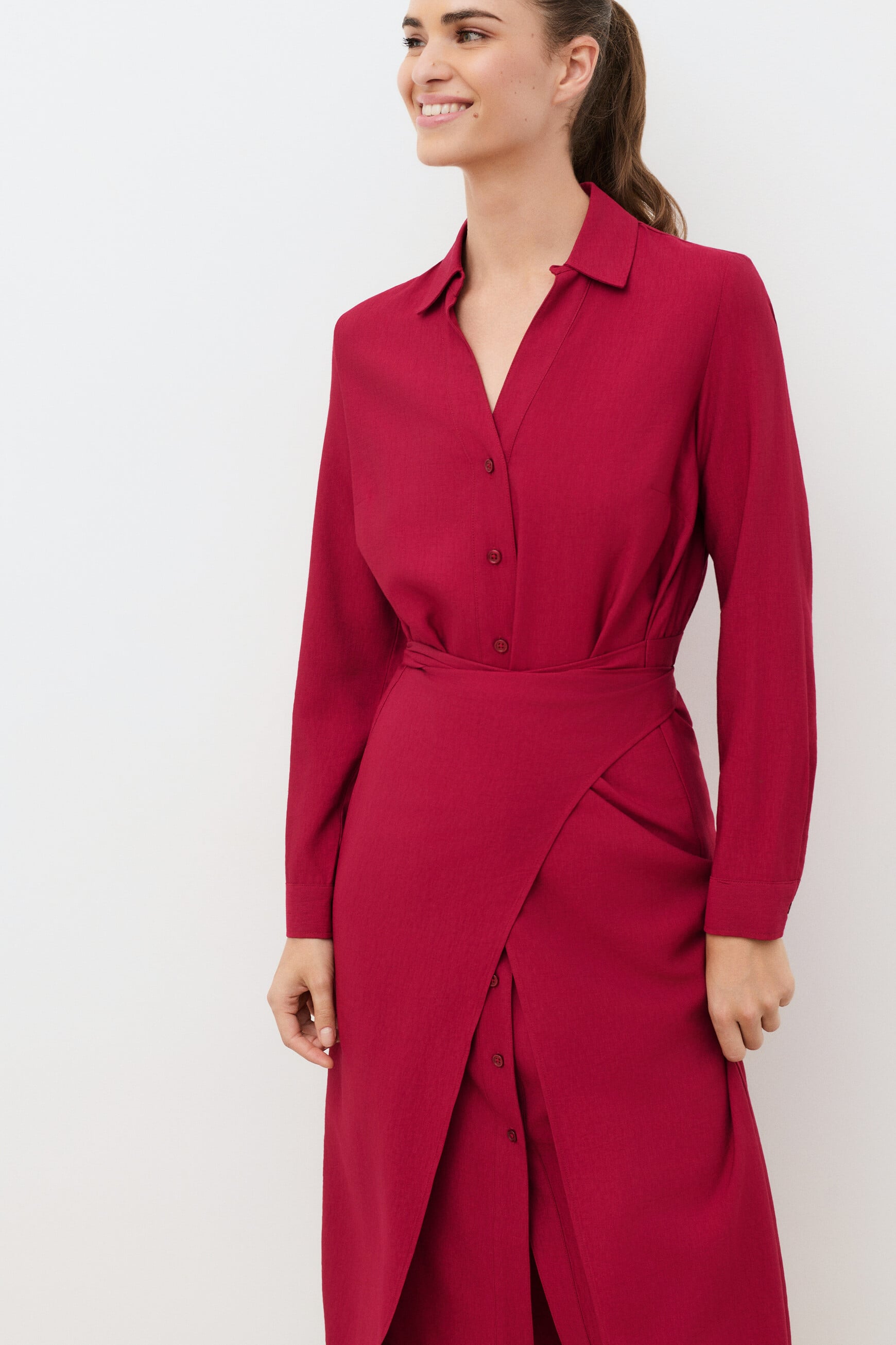 Rosana dress burgundy woman