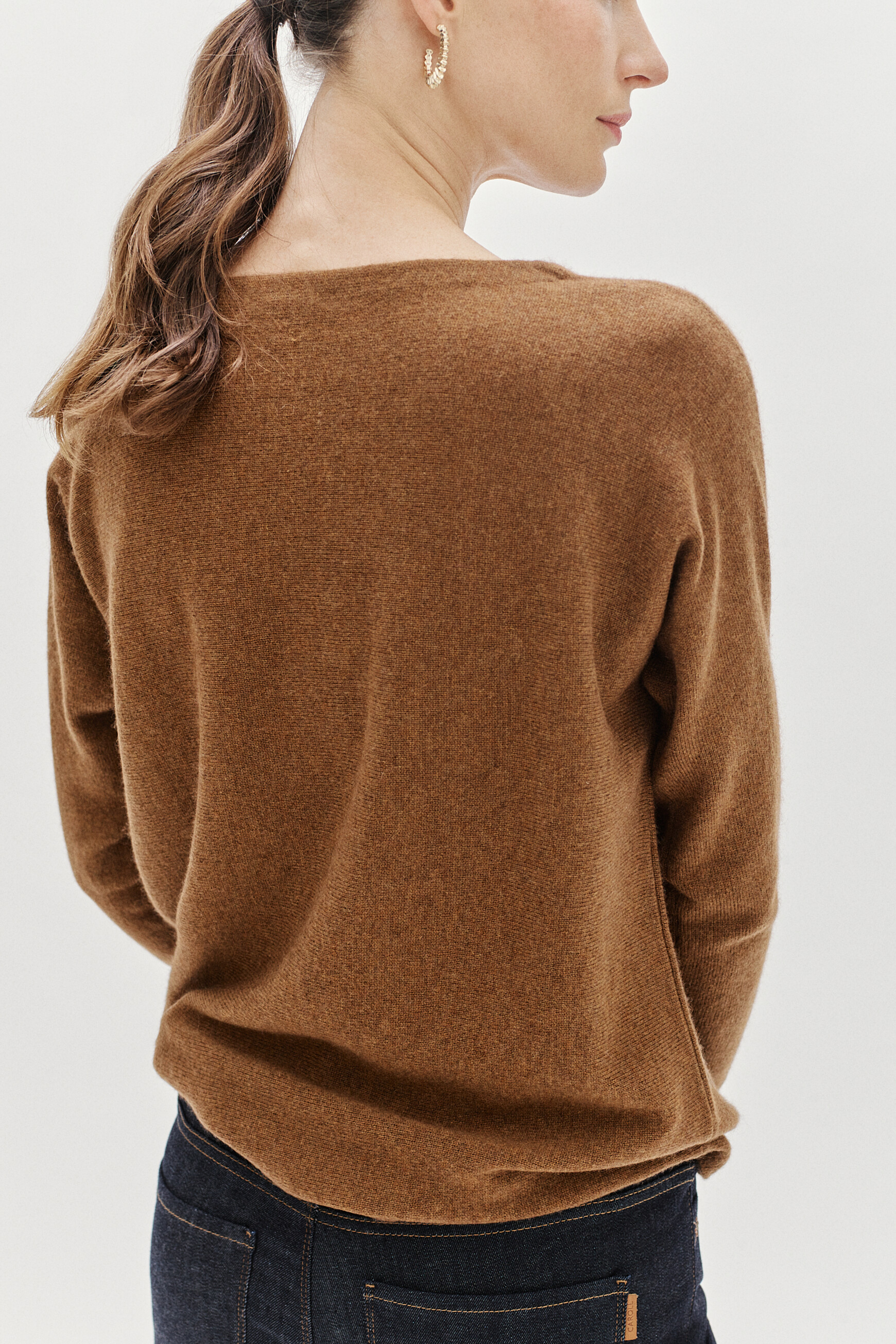 pull amelia 100% cachemire taupe femme