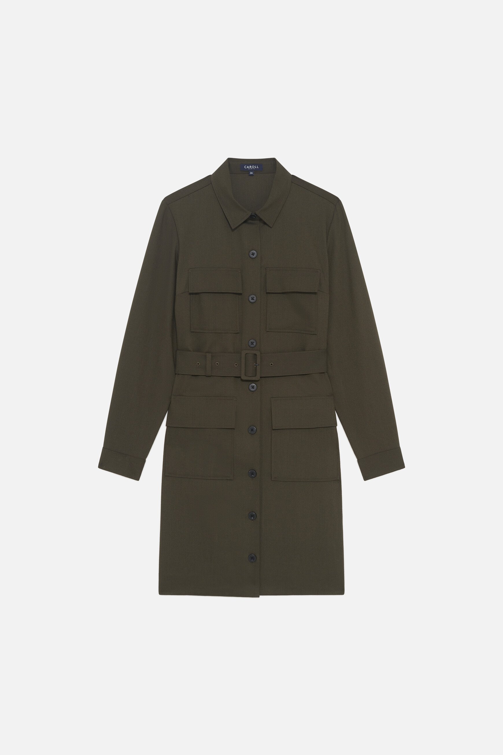 Robe Rlilou vert kaki femme