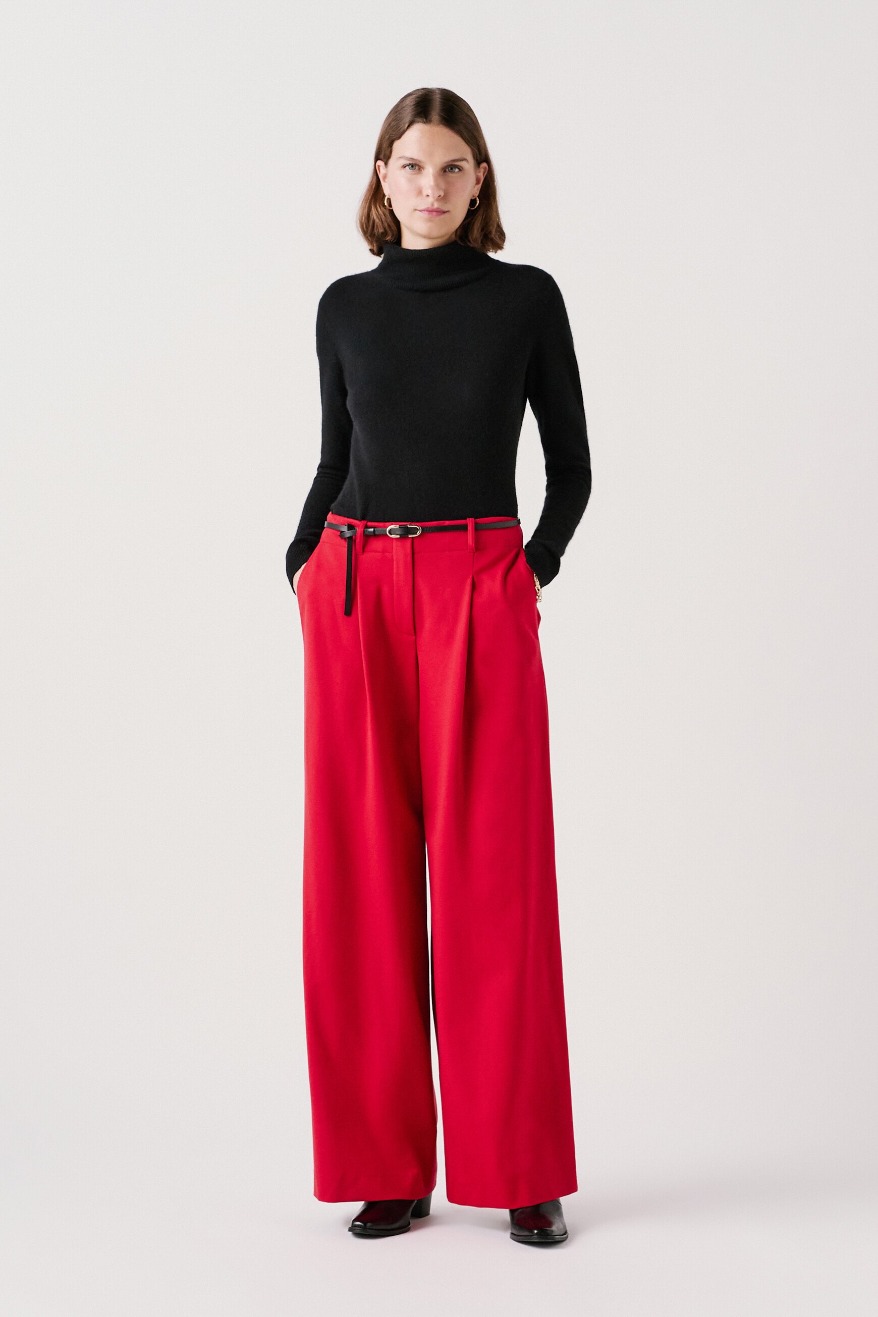 Principe1 trousers red woman