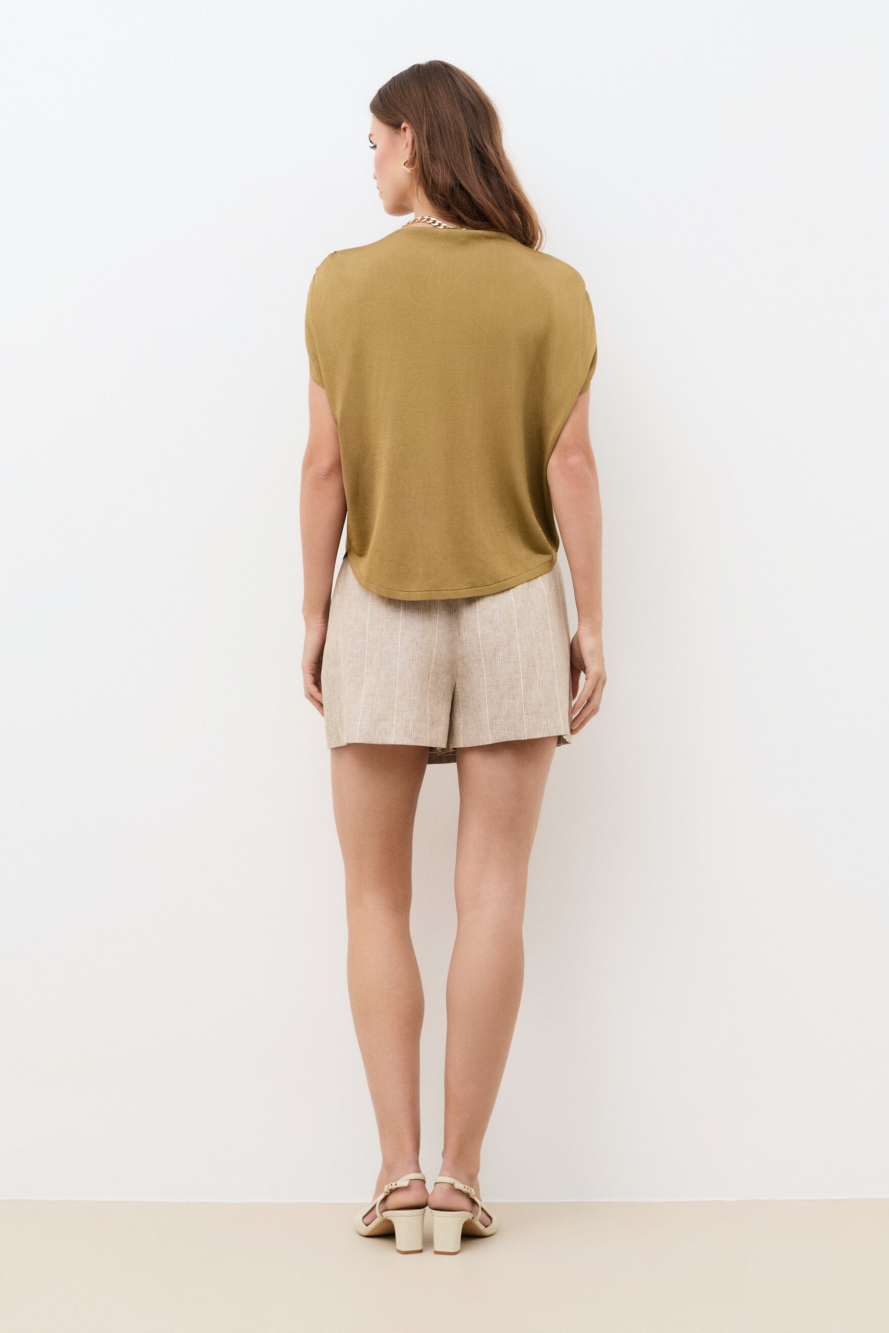 Debbie sweater olive green woman