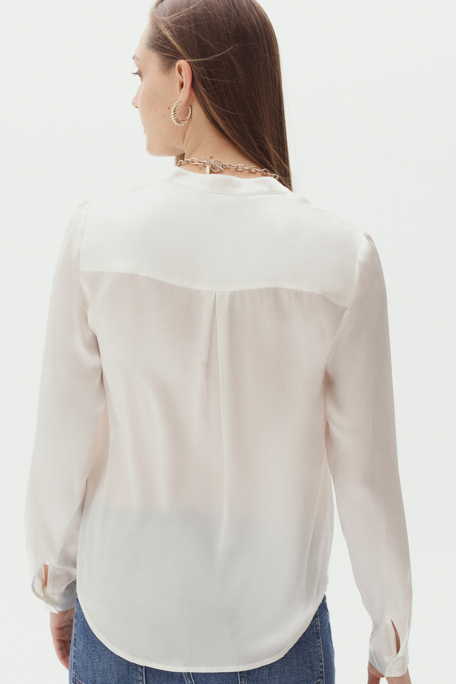 chemise marie 100 soie ivoire femme chemise marie 100% soie ivoire femme
