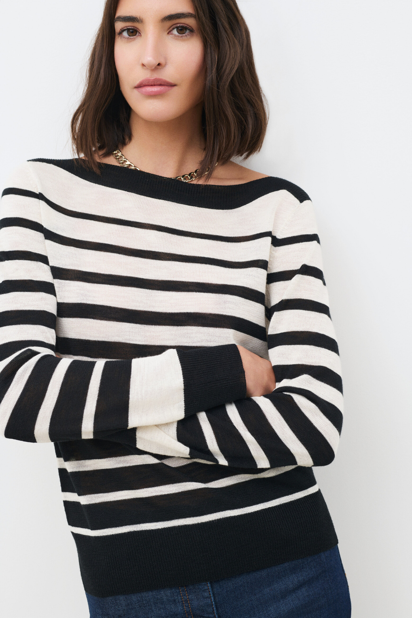 Pull Mwallis noir femme