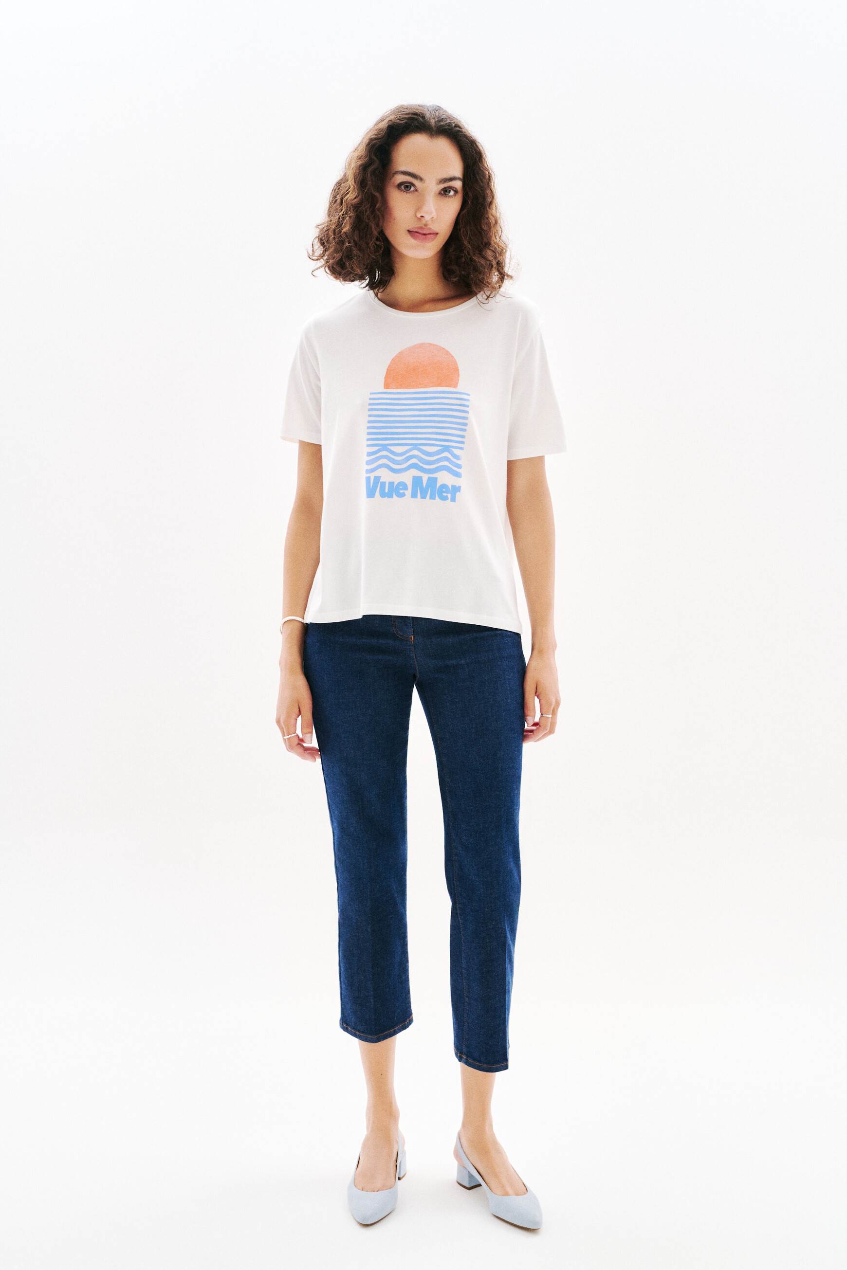 t shirt tim ocean ecru femme T-shirt Tim-Ocean ecru femme