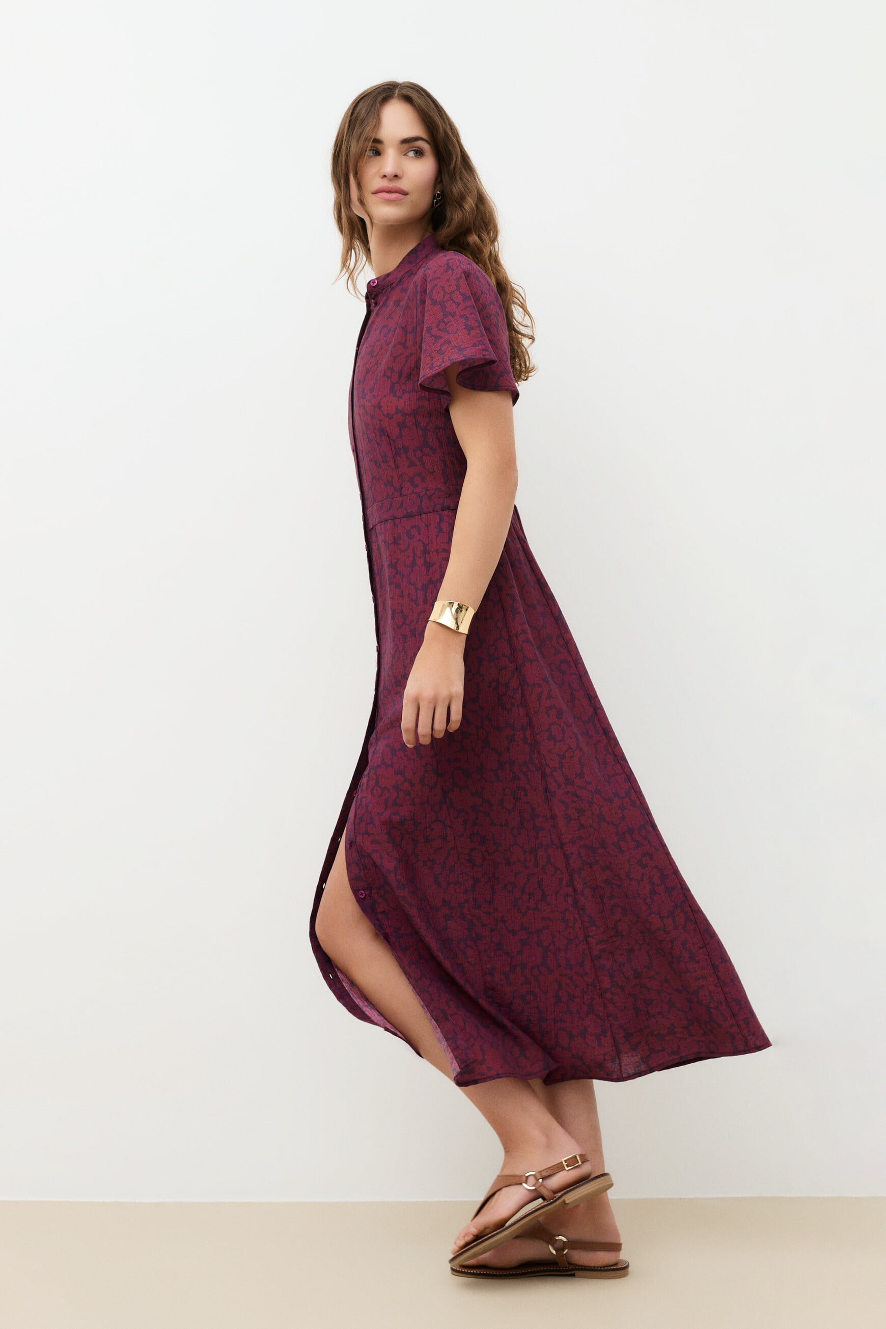 Radison dress burgundy woman