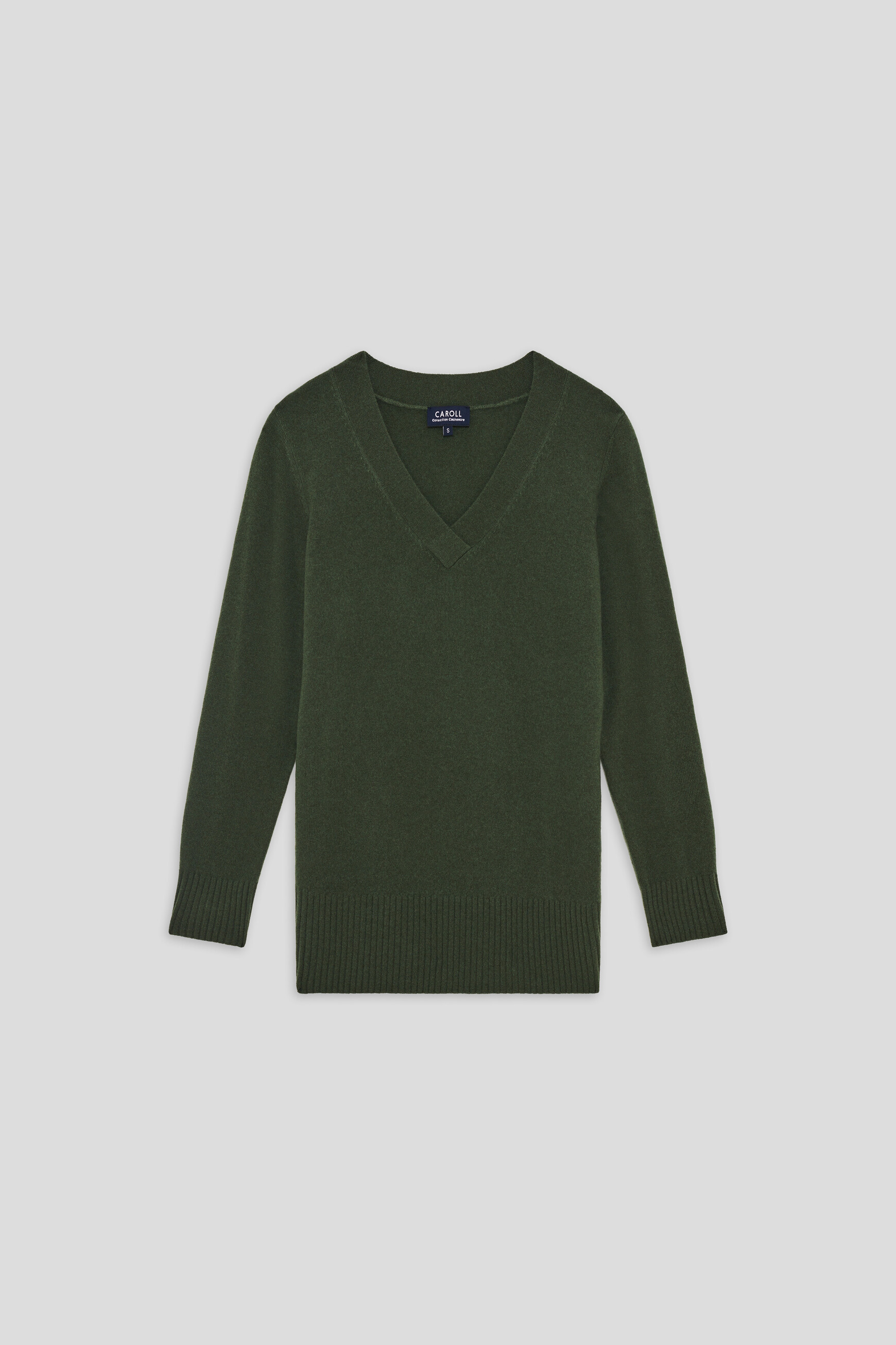 Mfrank sweater 100% cashmere khaki green woman