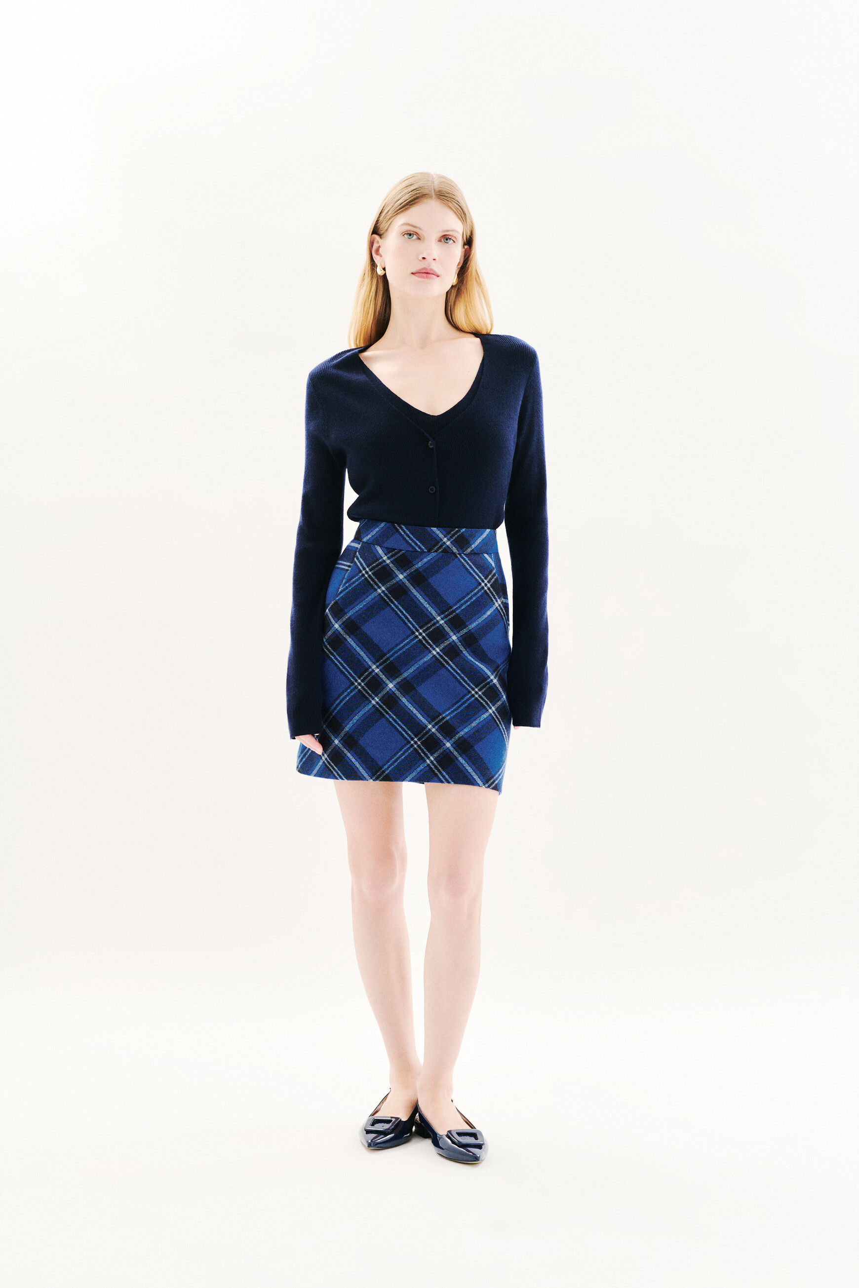 Japoline skirt electric blue woman