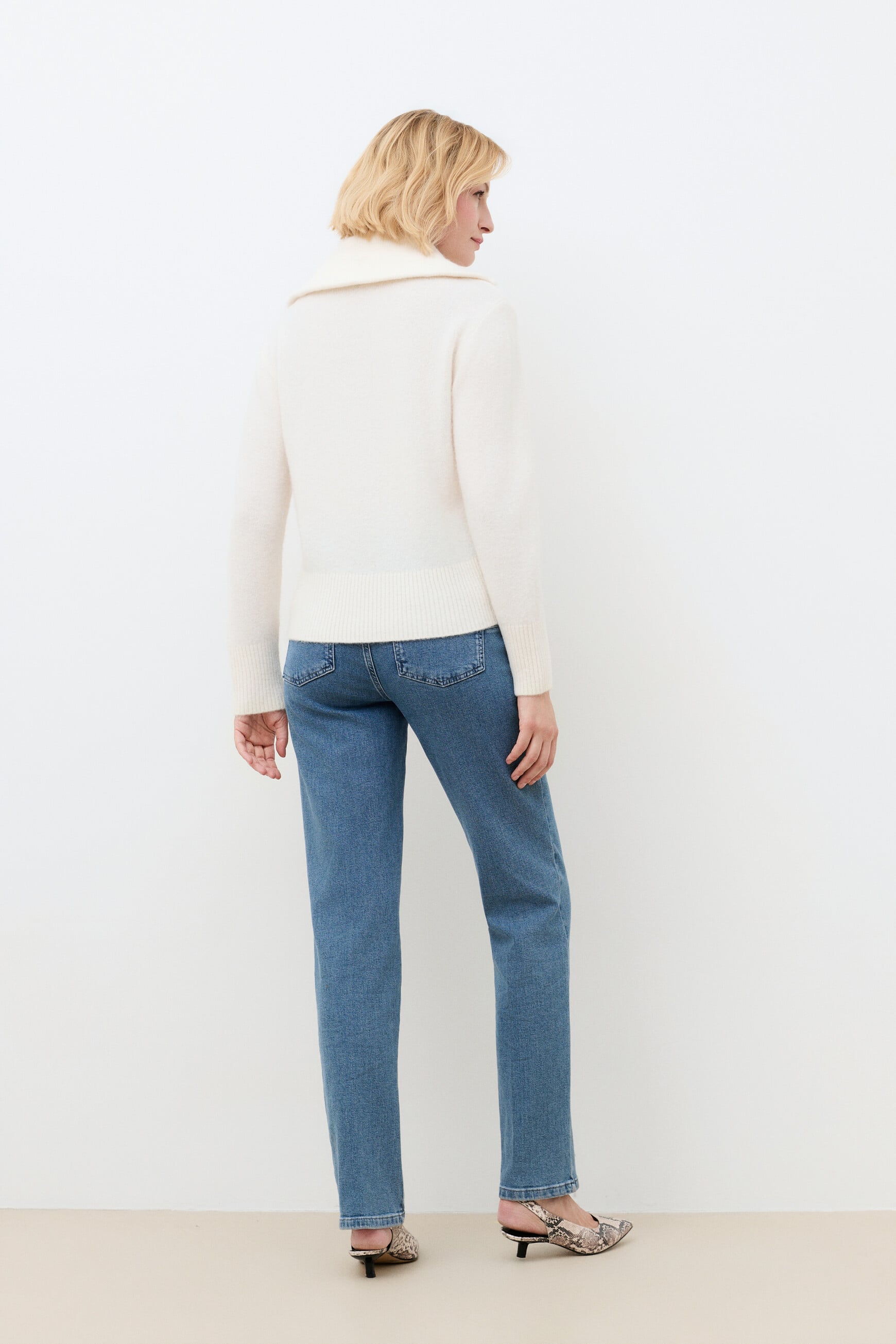 Mitchell sweater ecru woman