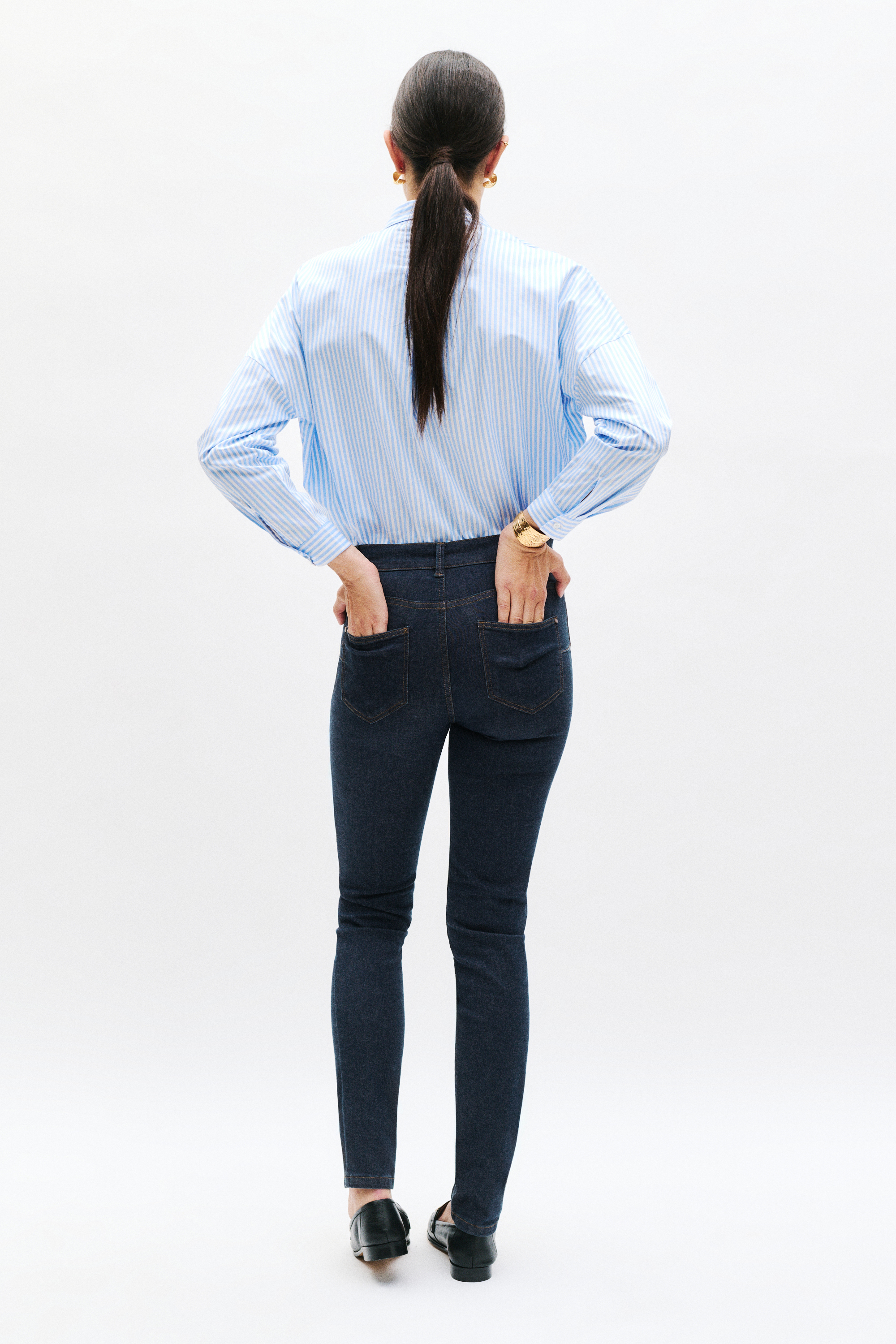 Pantalon tom b denim double stone femme