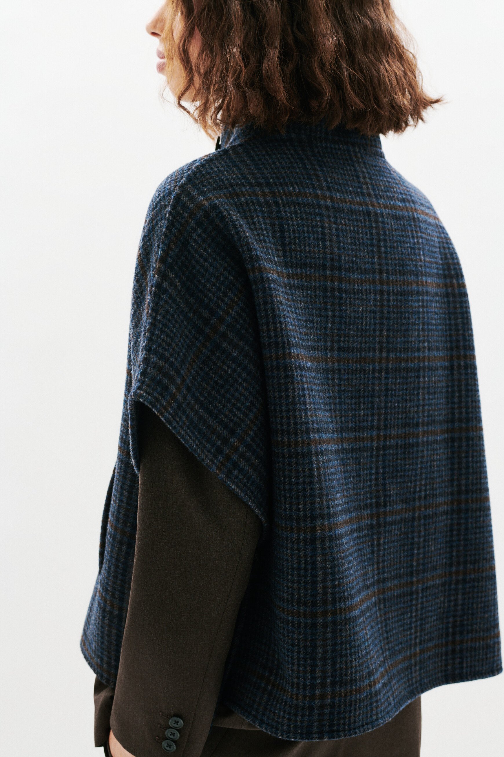 Poncho Holan3 marineblau damen