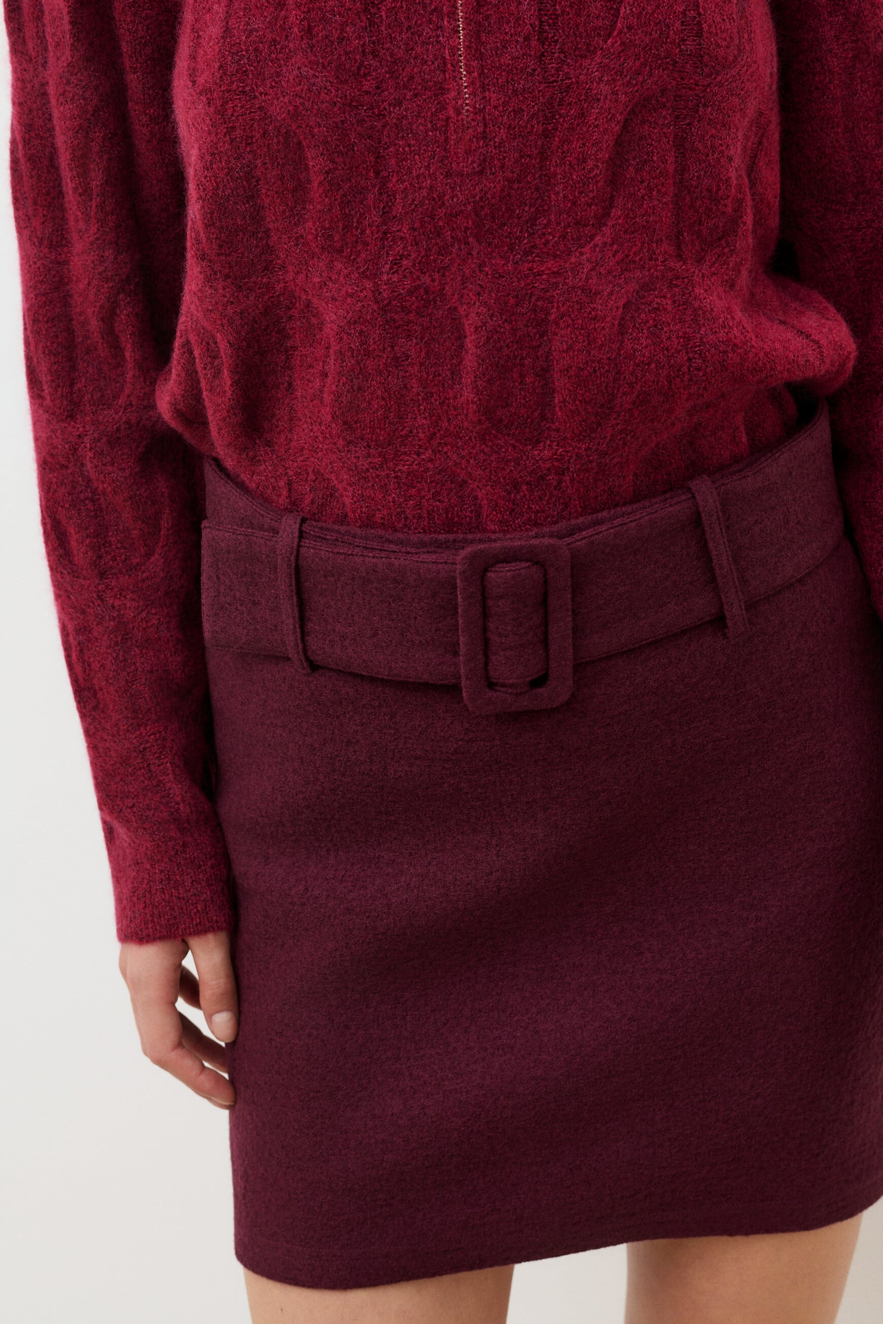 Skirt Jhazel plum woman