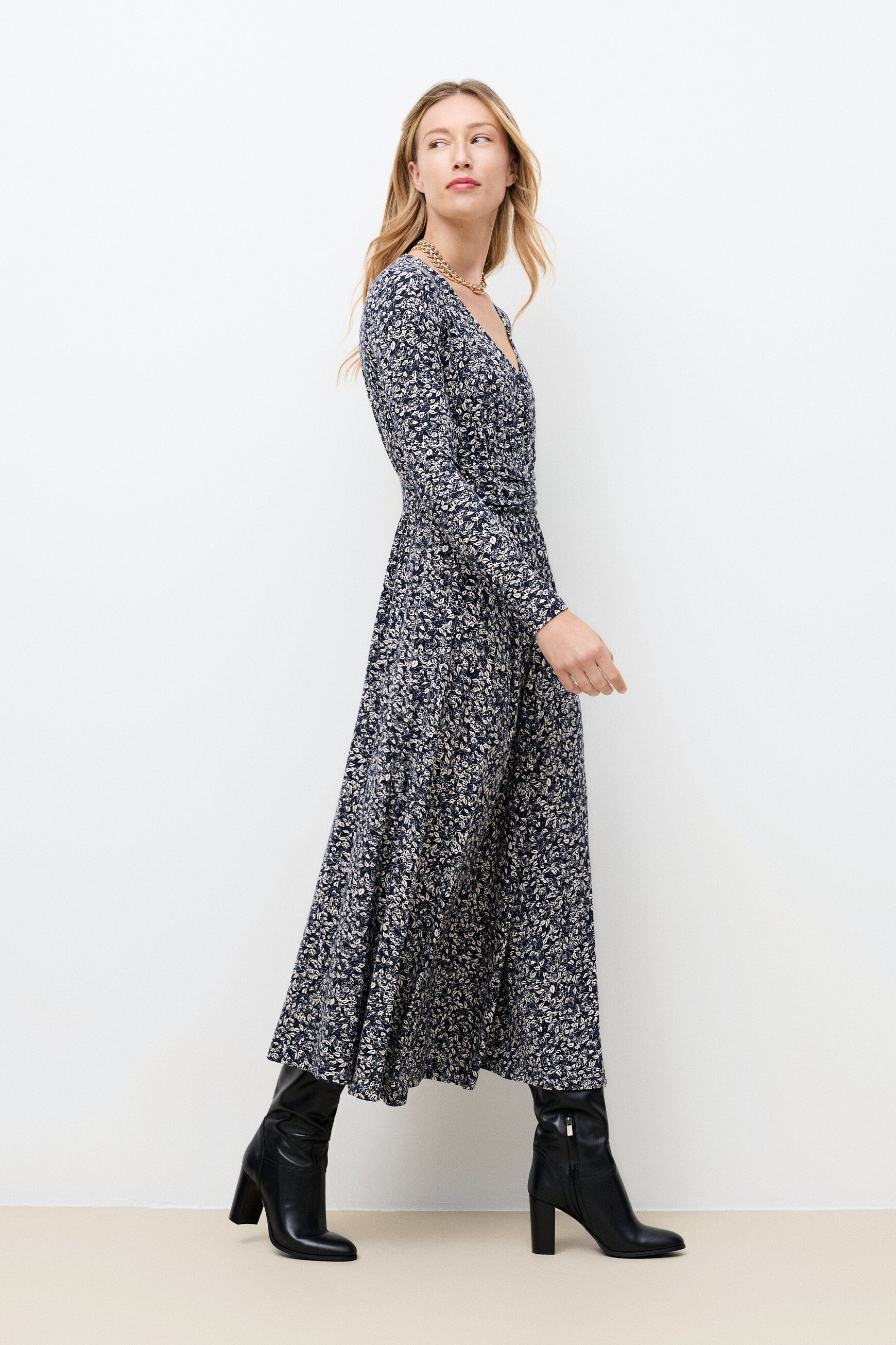 Robe Rshany bleu marine femme