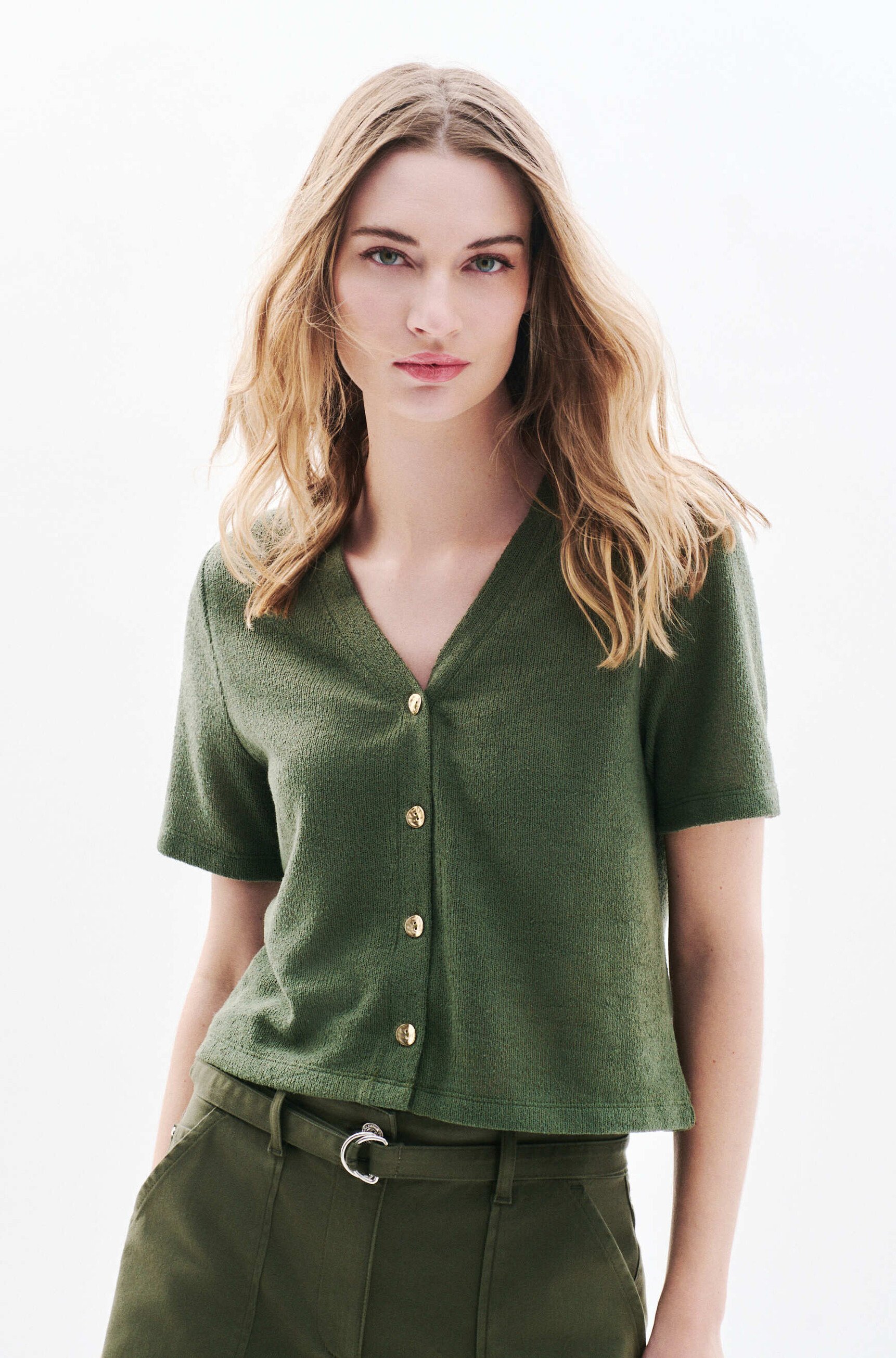 t shirt tvacances vert kaki femme T-shirt tvacances vert kaki femme