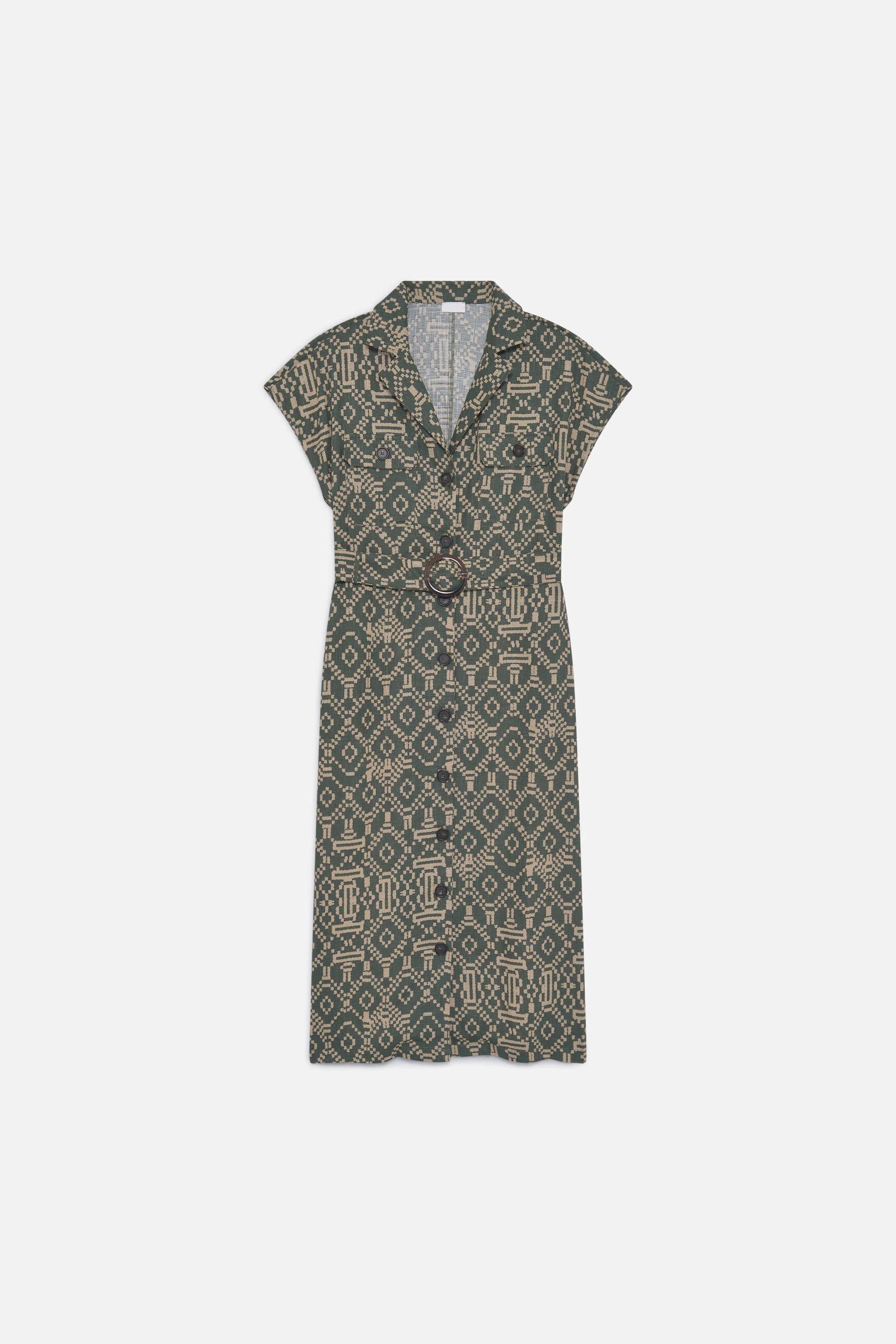 Jurk Riva2 khakigroen vrouw