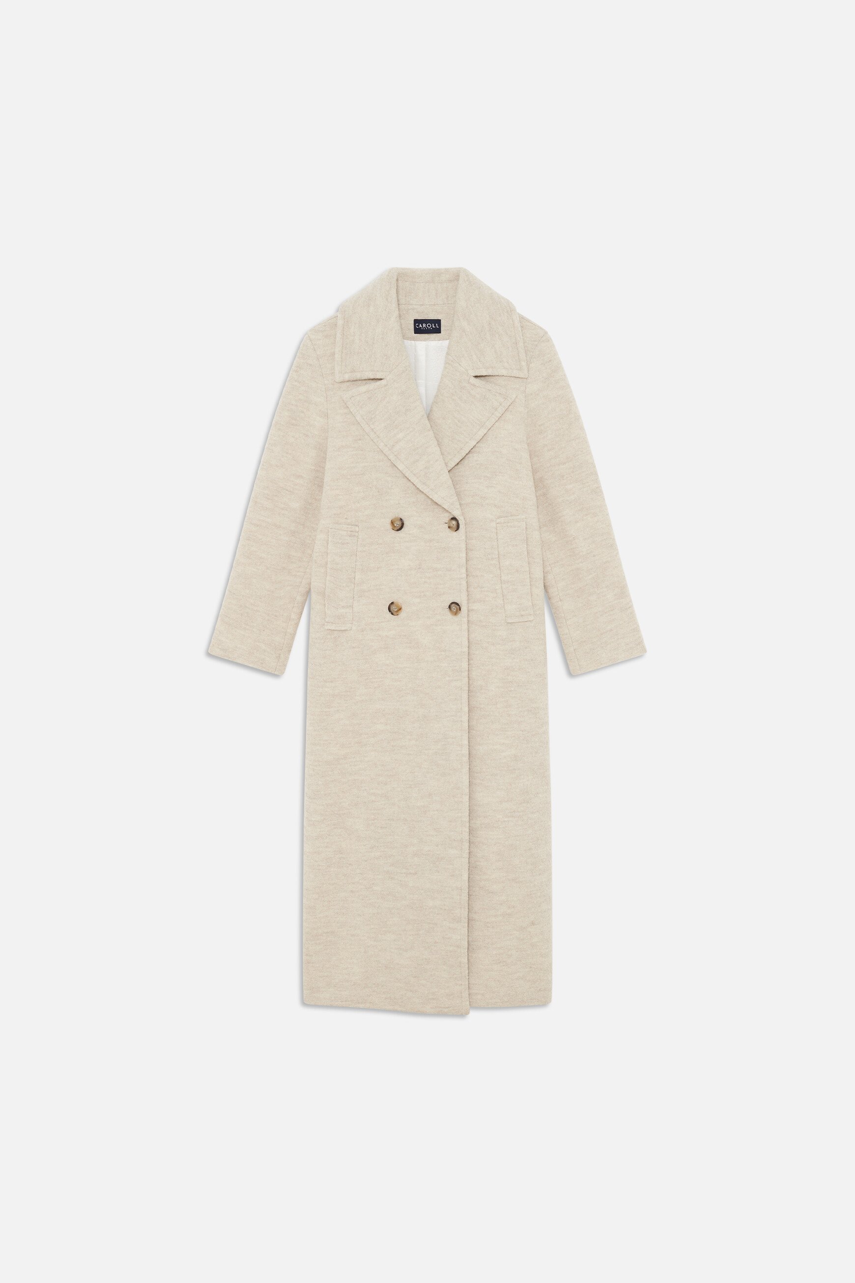 Gabanone2 coat 100% wool ecru woman