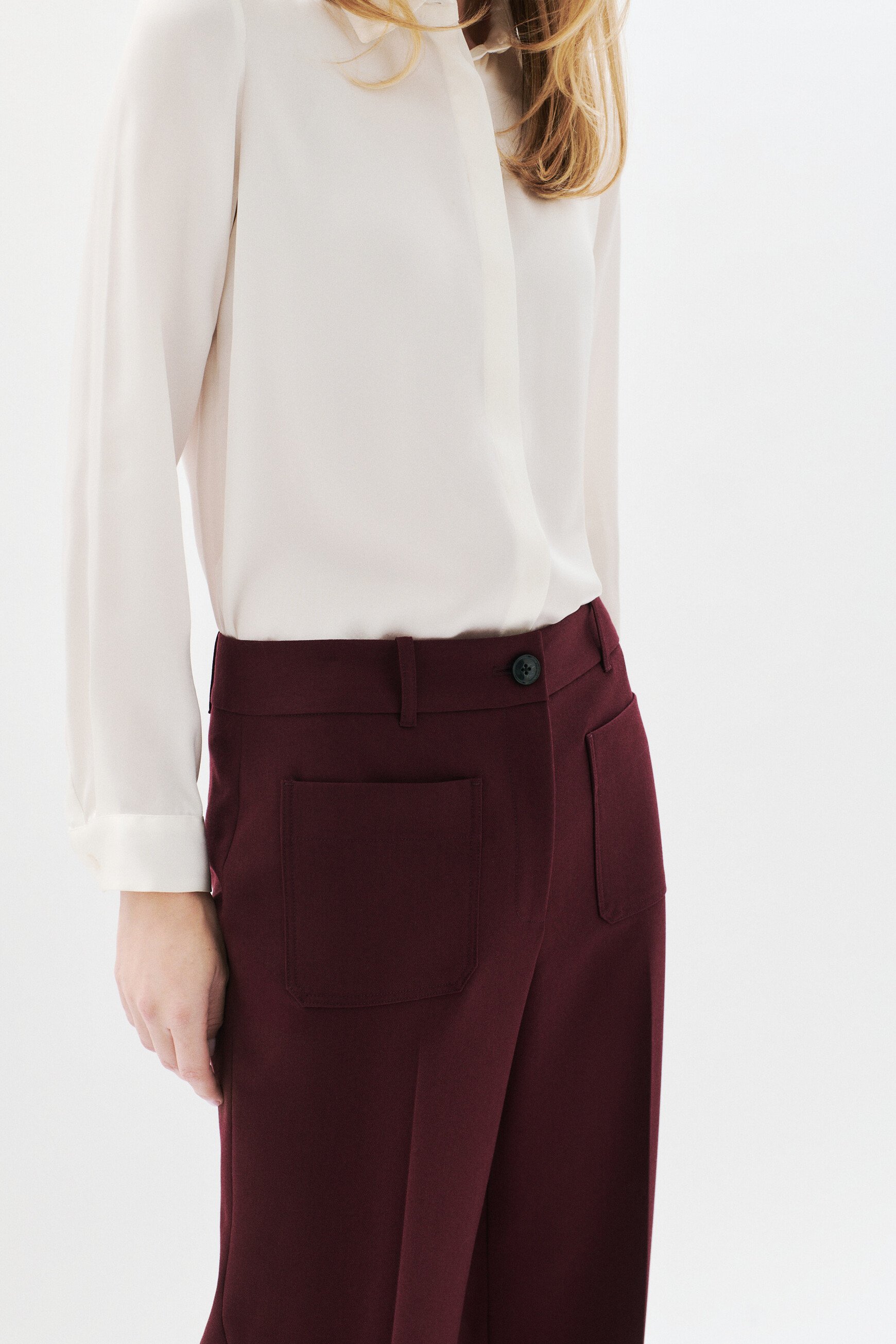 Pelleyville trousers plum woman